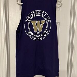 UW Mens  Deep Purple Tank Top with logo